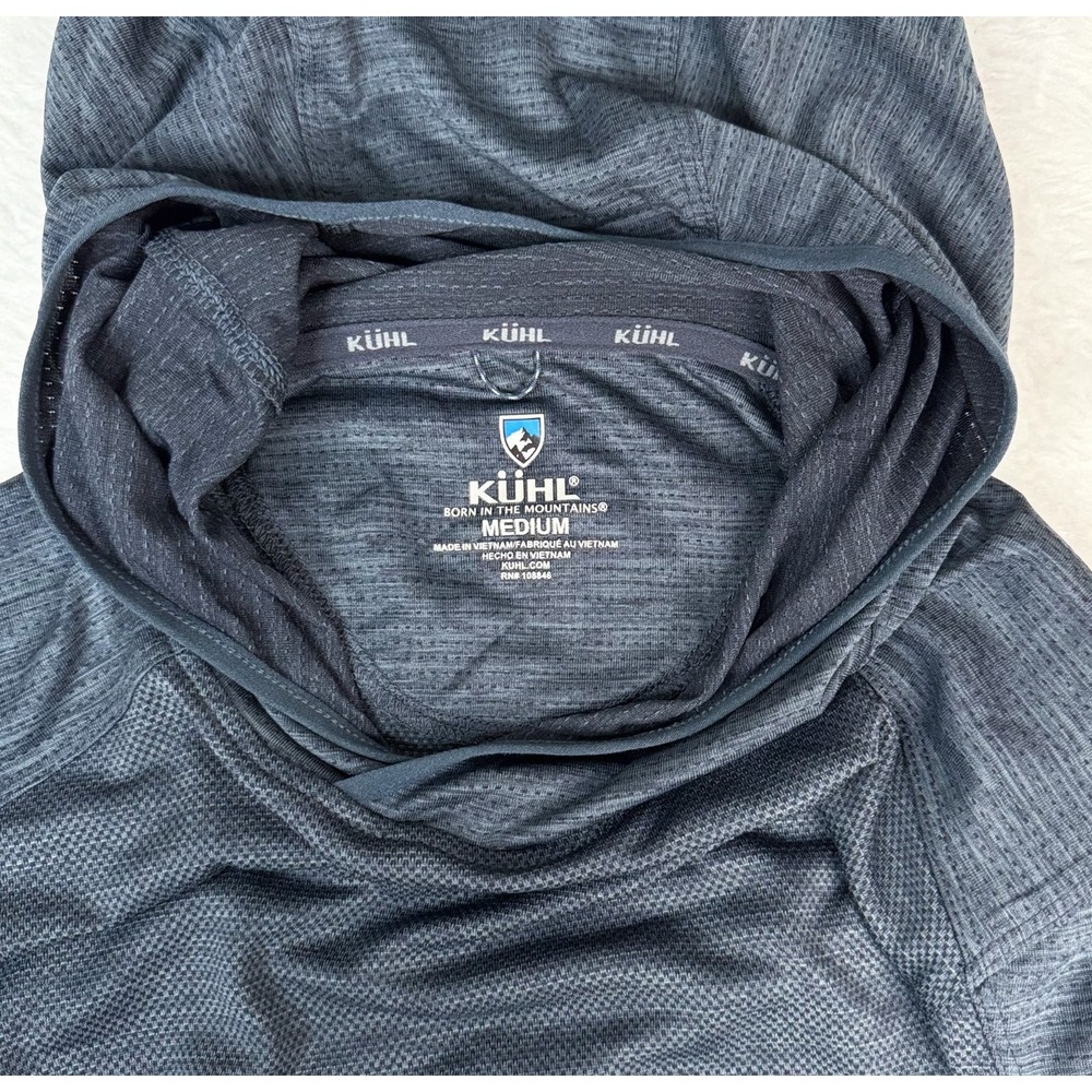 Kuhl Engineered Hoody Men M Pirate Blue UPF 25 Hiking Sun Hoodie 7511 - Picture 6 of 11